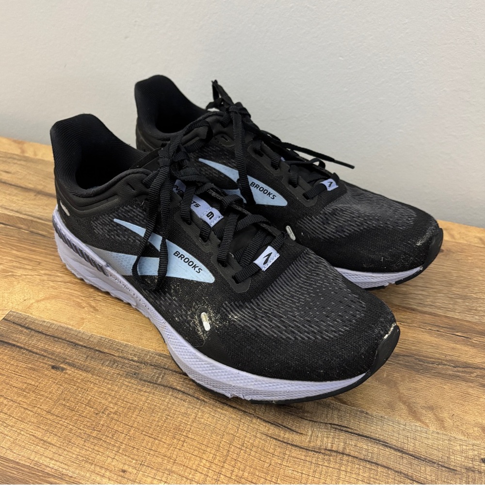 Brooks Launch GTS 9 Athletic Running Shoes Black Purple Women’s